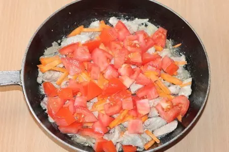 Маринованная свинина с рисом и овощами: шаг 7