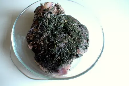 Баранина в мятном маринаде запечённая с овощами: шаг 2