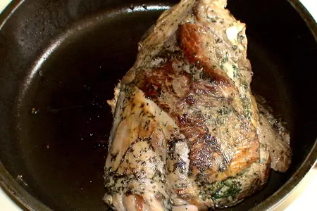 Баранина в мятном маринаде запечённая с овощами: шаг 3