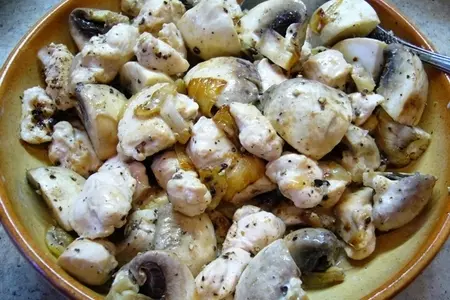 Пирог с курицей и шампиньонами (тест-драйв): шаг 5