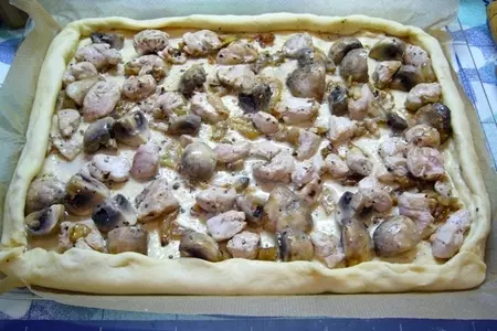 Пирог с курицей и шампиньонами (тест-драйв): шаг 7