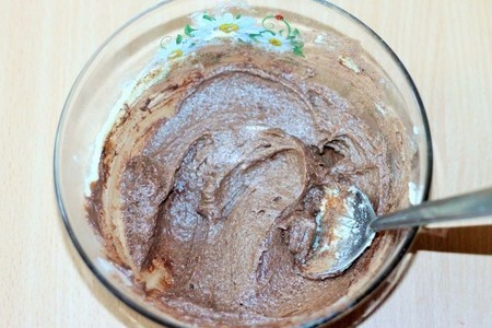 Пирожные с творожно-шоколадным кремом в свч: шаг 9