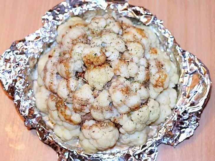 Мясной торт с цветной капустой: шаг 7