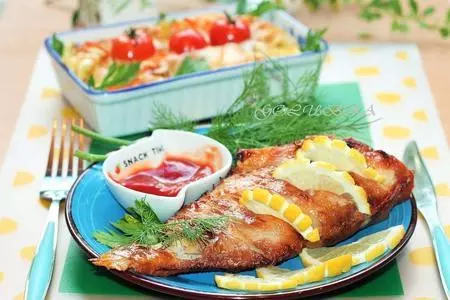 Морской окунь в соусе с цветной капустой: шаг 13