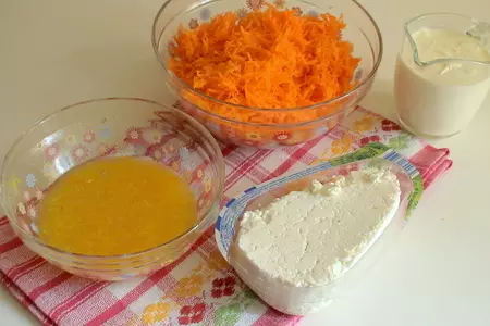 Морковный творожник с апельсиново-миндальными нотками: шаг 3