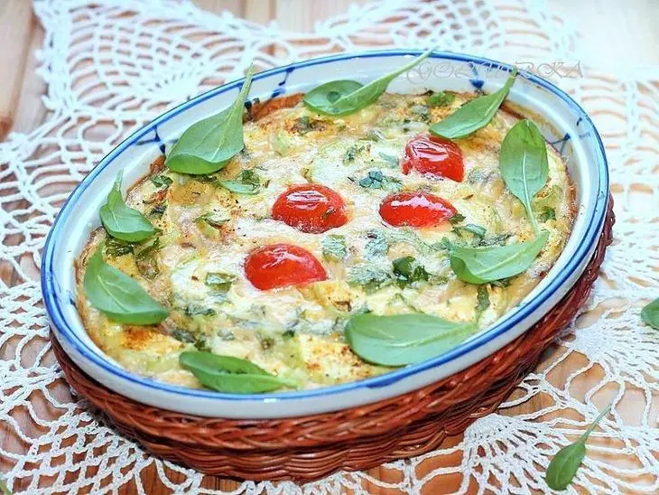 Кабачковая запеканка со сливочным сыром: шаг 8