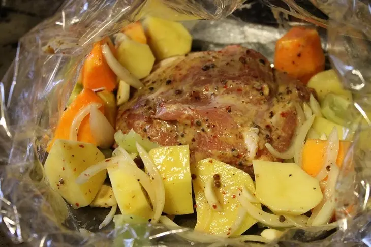 Мясо запечённое с кардамоном и горчицей (фм): шаг 4