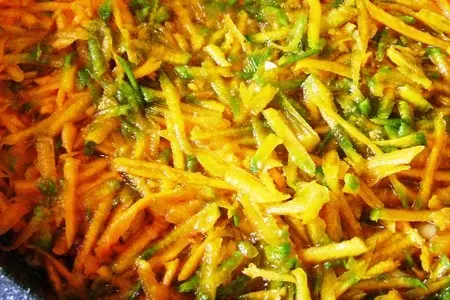 Запеканка из макарон и тыквы с фаршем или ну очень ленивые манты. воскресный тыквенный обед. фм.: шаг 3