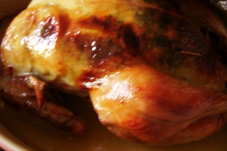 Нежная лимонная курица, фаршированная рисом с потрошками. к воскресному обеду. фм: шаг 5