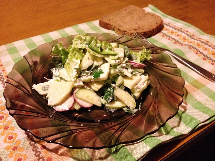Овощной салат "траттория": шаг 6