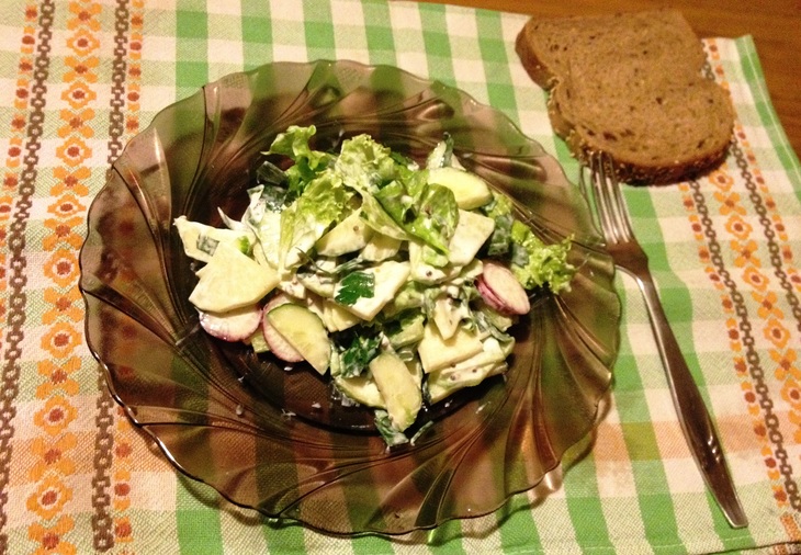 Овощной салат "траттория": шаг 7