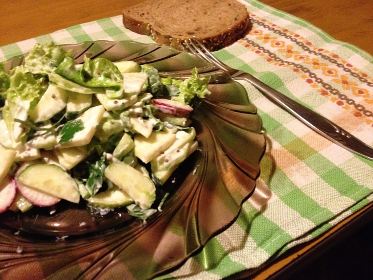 Овощной салат "траттория": шаг 8