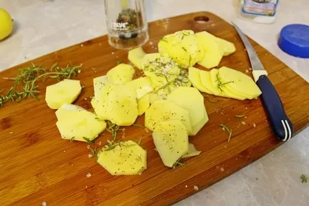 Карп с овощами: шаг 2