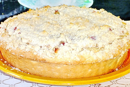 Сливово-яблочный пирог со штрейзелем: шаг 3