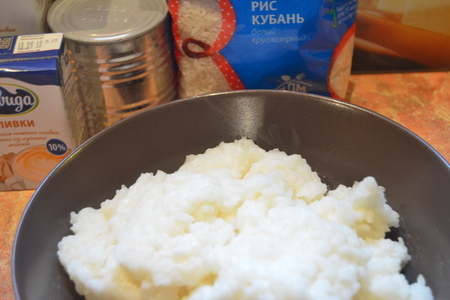 Рисовый пирог с вареной сгущенкой: шаг 2