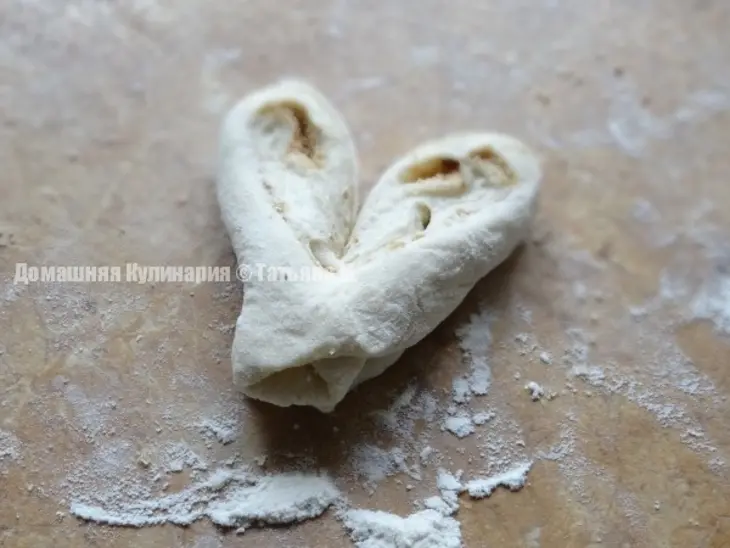 Сладкие плюшки – сердечки: шаг 4