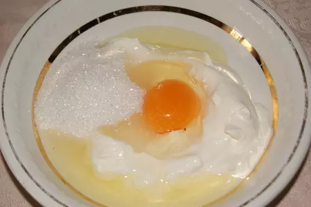 Сметанник на манной подушке: шаг 3