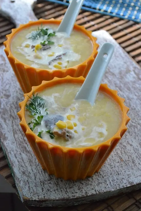 Картофельный суп с курицей и кукурузой: шаг 6