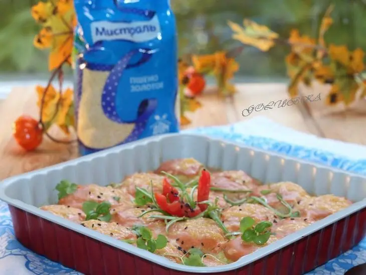 Биточки пшенные с сыром и зеленью: шаг 11