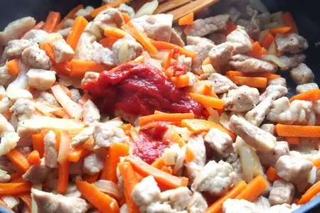 Мясо с овощами в пергаменте: шаг 7