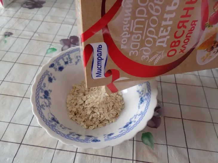 Овсяное печенье с какао и кокосовой стружкой: шаг 1