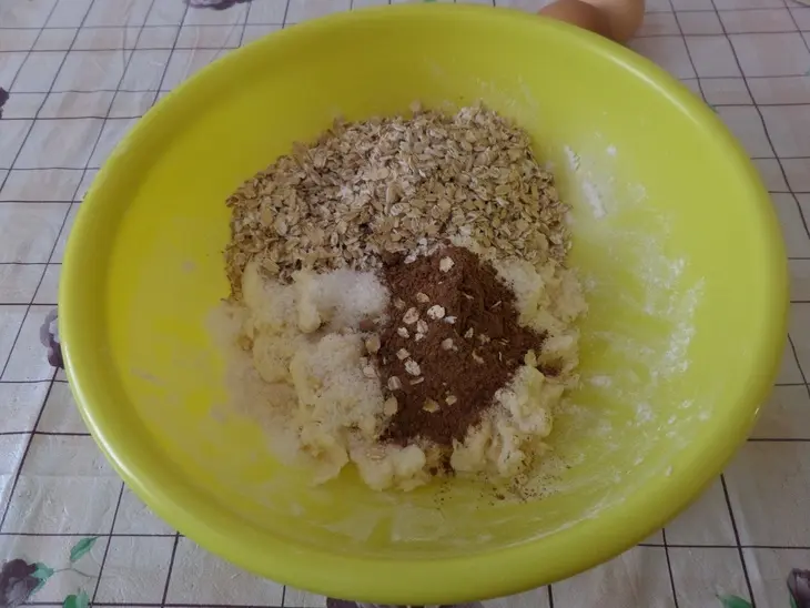 Овсяное печенье с какао и кокосовой стружкой: шаг 4