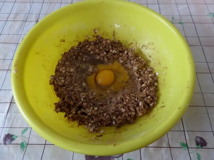 Овсяное печенье с какао и кокосовой стружкой: шаг 5