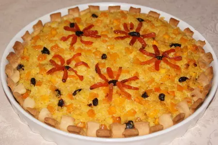 Белиш с тыквой и пшеном. башкирская кухня: шаг 8