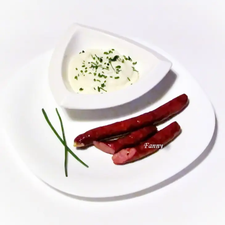Пюре из цветной капусты с адыгейским сыром и пряными колбасками. тест-драйв с "окраиной": шаг 4