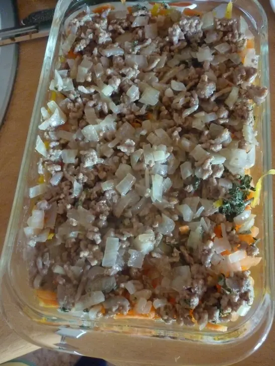 Тыквенная запеканка с  мясным фаршем. тест-драйв с окраиной: шаг 4