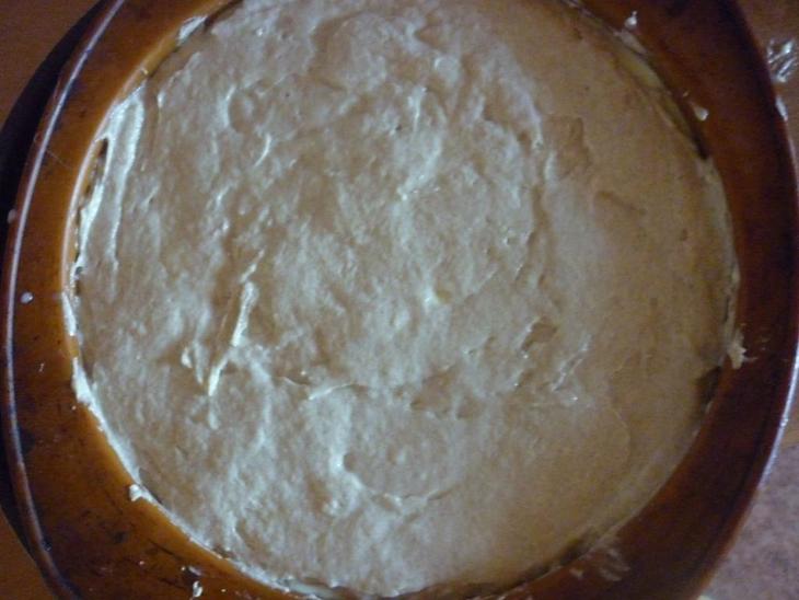Пирог из топленого молока с творогом и пшеном: шаг 4