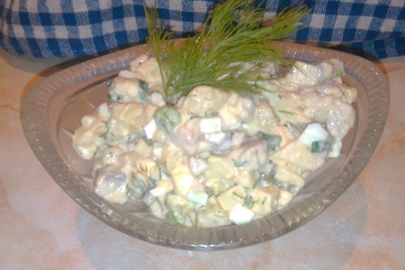 Селёдочный салат  "селедочное а-ля оливье" (салат-провокация для кулинаров): шаг 6
