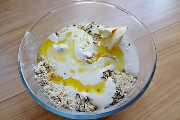Быстрый овсяный хлеб с сыром: шаг 4