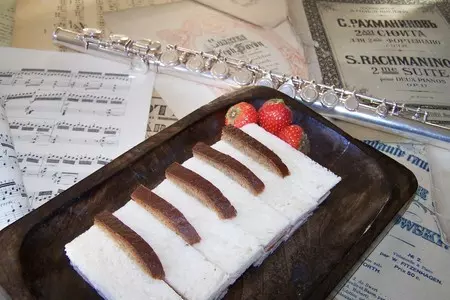 Сэндвич "фортепиано": шаг 6