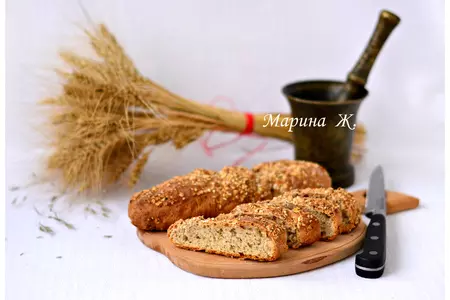 Крученый  багет из смеси 5-ми злаков "мистраль": шаг 4