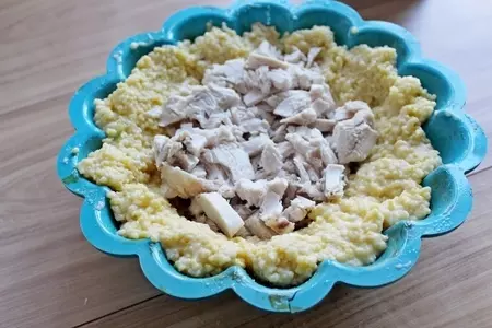 Пшенной пирог с курицей и овощами: шаг 7