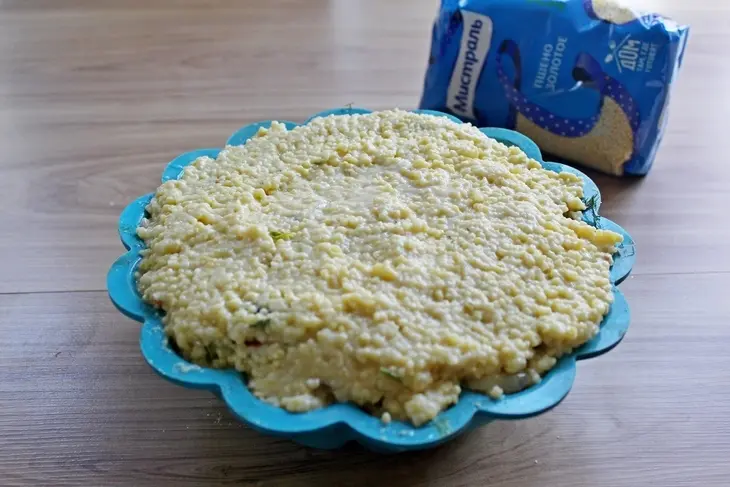 Пшенной пирог с курицей и овощами: шаг 9