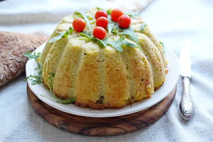 Пшенной пирог с курицей и овощами: шаг 11