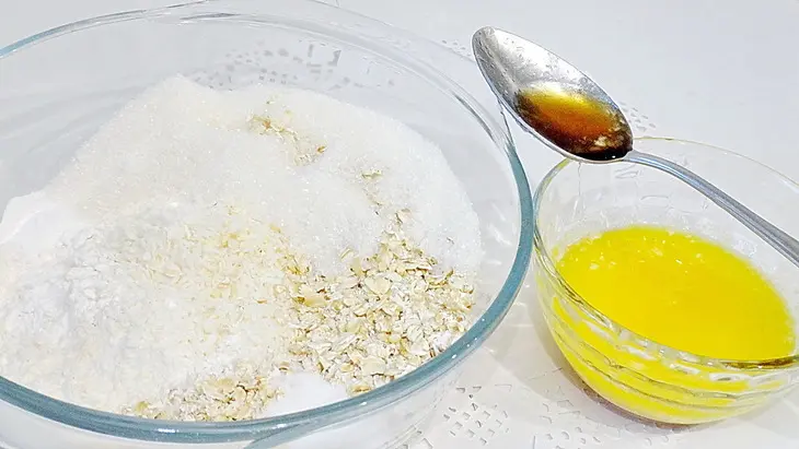 Австралийское овсяное печенье анзак: шаг 2