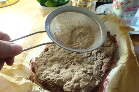 Кекс пшённый с красной смородиной и горьким шоколадом: шаг 11