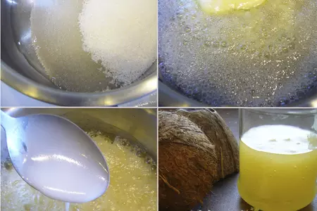 Экзотический союз кокоса и груши: шаг 3