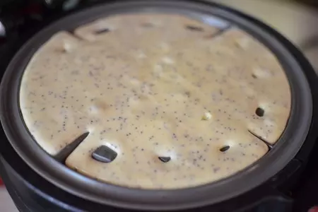 Вафли бисквитные с овсяными отрубями и маком: шаг 3