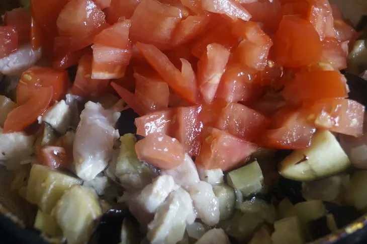 Мини пироги с курицей, рисом и баклажанами: шаг 7