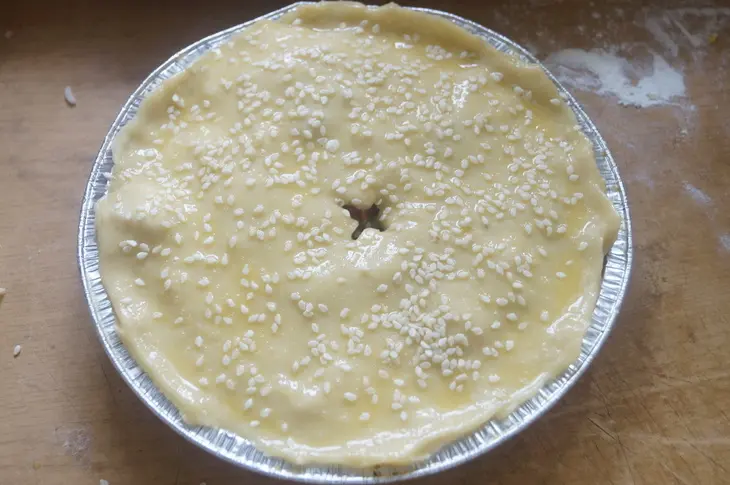 Мини пироги с курицей, рисом и баклажанами: шаг 11