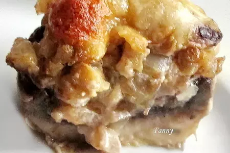Баклажаны, фаршированные шампиньонами и шампиньоны, фаршированные баклажанами: шаг 13