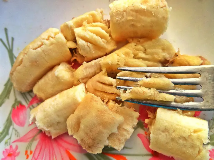 Овсяные квадратики с яблоком и бананом: шаг 4