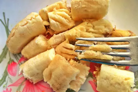 Овсяные квадратики с яблоком и бананом: шаг 4