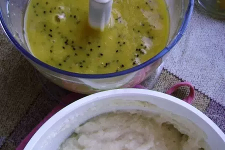 Фрукты в нежном креме из манки на кокосовом молоке: шаг 3