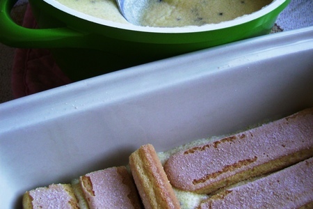Десерт тропический а-ля тирамису с заварным манным кремом: шаг 2