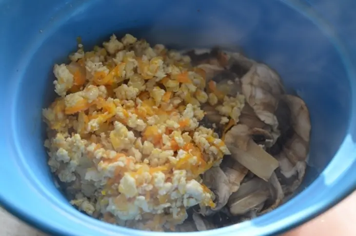 Запеканка из шампиньонов с курицей: шаг 4